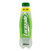 Lucozade Energy Drink Apple Blast 380ml PMP £1.25 (Case of 12)  Adomoo